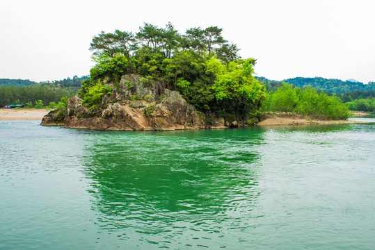 山水风光 楠溪江狮子岩倒影