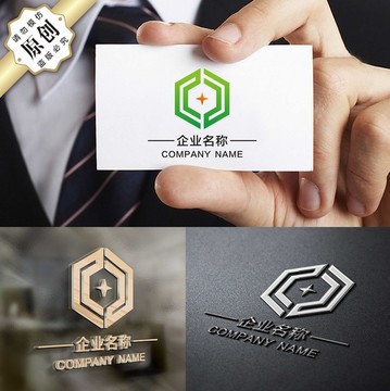 精品C字母标志 手环保LOGO