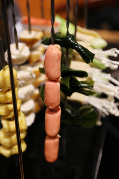 韩国料理火腿肠串