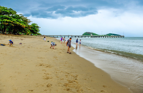 碧海蓝天沙滩