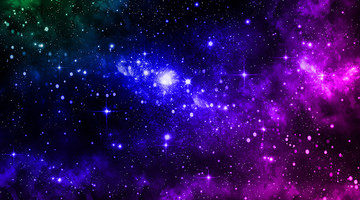 星空 紫色唯美星空