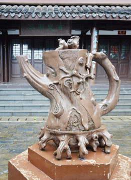 茶壶木雕