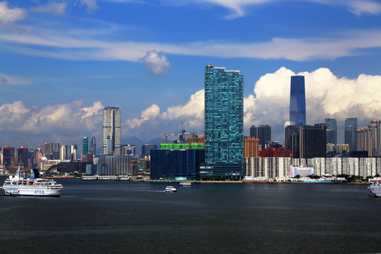 香港维多利亚港城市风光