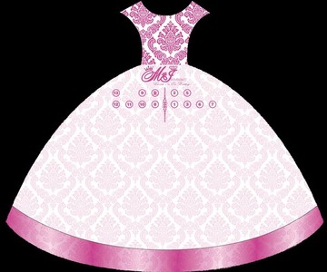 粉色禮服婚禮席位圖
