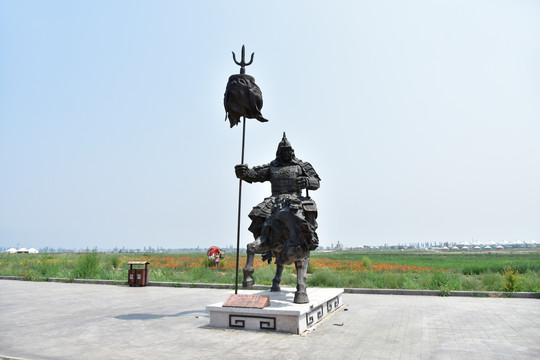 蒙古武士雕塑，骑士