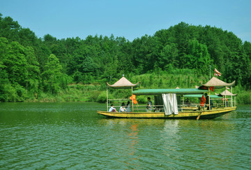 綦江丁山湖 划船