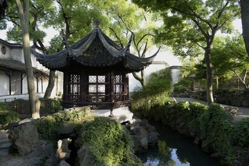 中式建筑 亭园