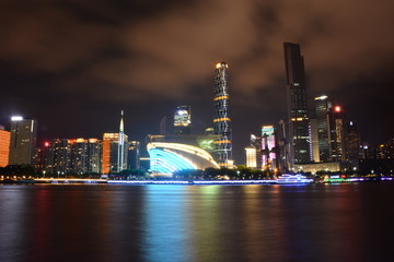 广州珠江新城夜景