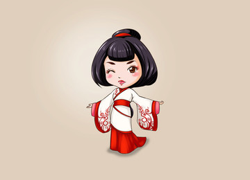 Q版漢服女