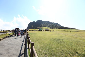 韩国 济州 济州岛 城山日出峰