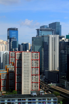 香港维多利亚港城市风光