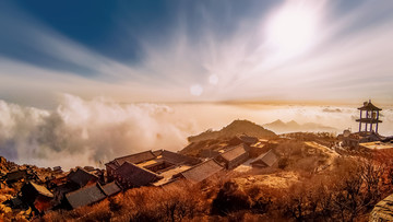 山东泰安泰山风景区泰山云海