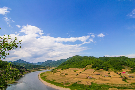 丹东浑江大湾朝鲜边境