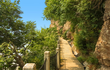 采石矶 栈道