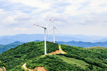 风力发电 发电机 户外 风力