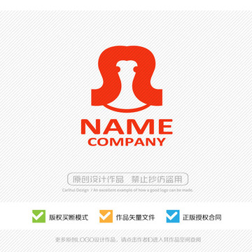 女性頭像 創(chuàng)意LOGO設(shè)計(jì)