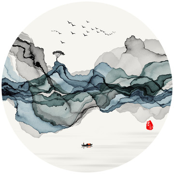 水墨畫 水墨掛畫