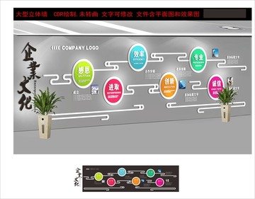 企业文化墙平面图