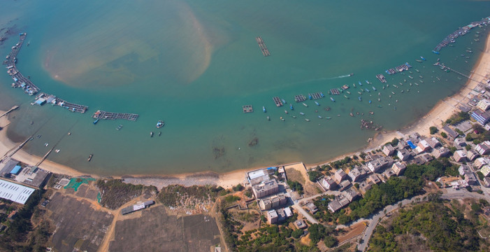 河北渔港 海岸线 南海