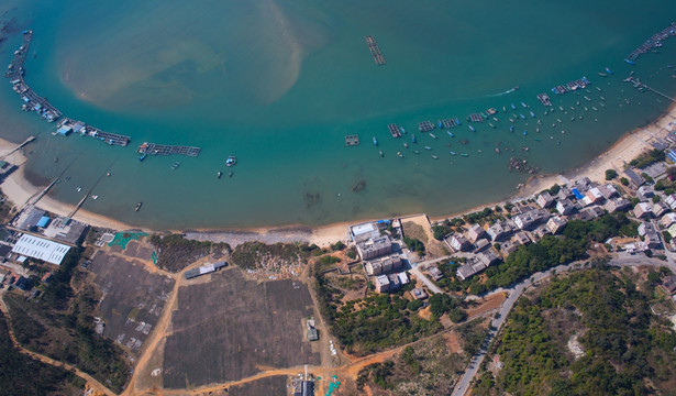 河北渔港 海岸线 南海