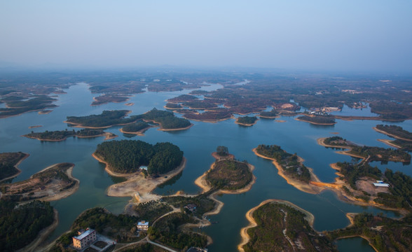 水库 湖泊 岛屿