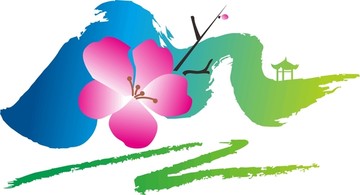 山水梅花节旅游LOGO