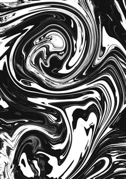 黑白水紋
