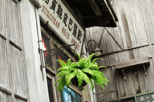 海口古建筑 骑楼老街 复古装饰