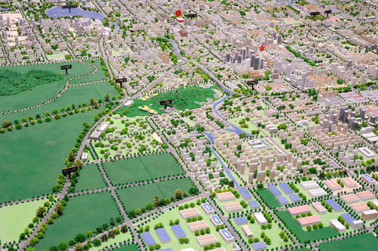 城市沙盘模型高清大图