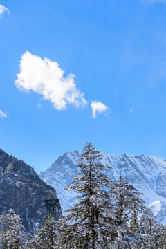 螺沟景区山景