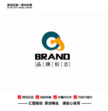 原创Q字母眼睛LOGO