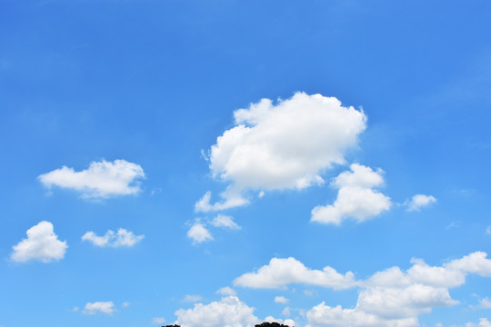 蓝天白云 蔚蓝天空 天空背景