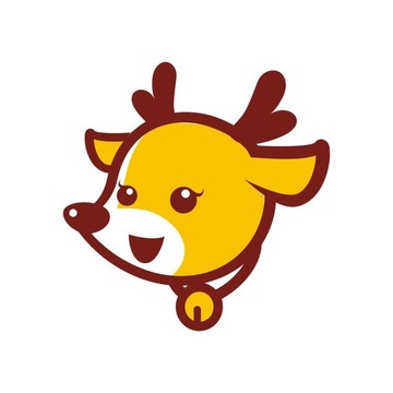 可愛鈴鐺小鹿吉祥物