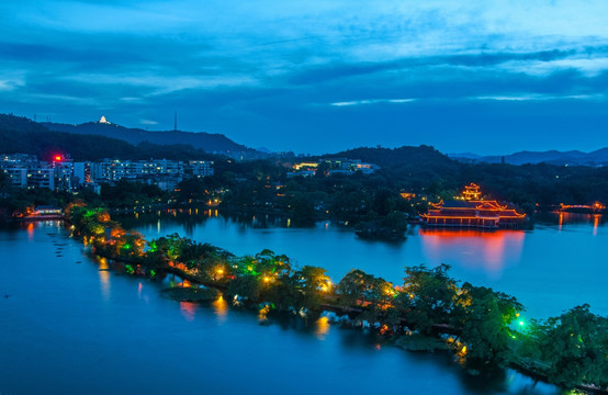 惠州西湖夜景