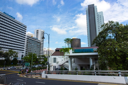 新加坡 马路街景