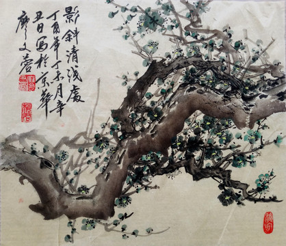 國(guó)畫墨梅