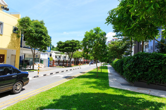 新加坡 马路街景