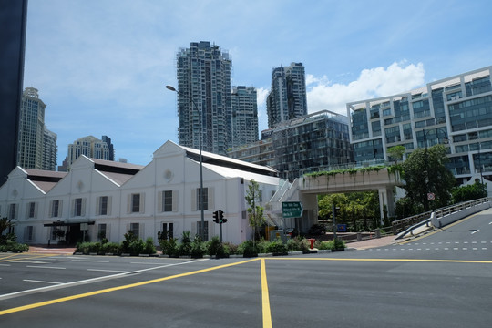 新加坡 马路街景