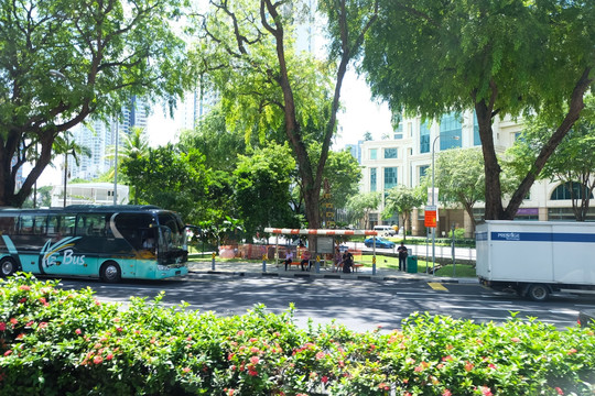 新加坡 马路街景