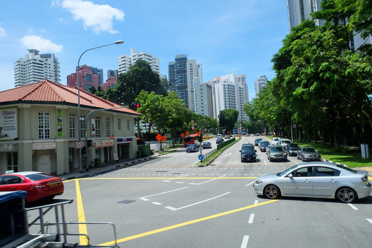 新加坡 马路街景