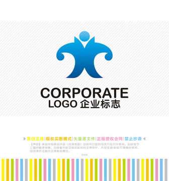 XY字母logo 人形logo