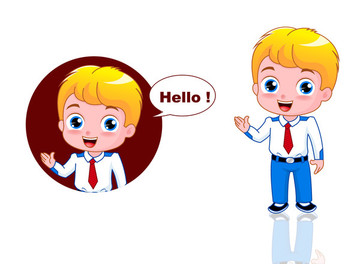 卡通商務(wù)男孩