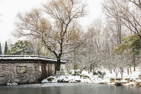 明孝陵景区雪景