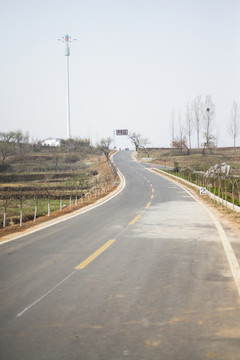 乡村 柏油路