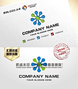 藍色 細胞 科技 LOGO