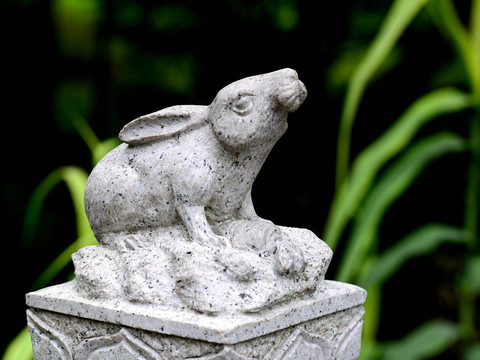 石雕 十二生肖 兔