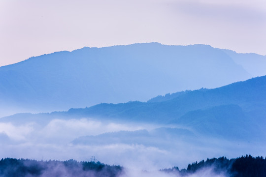 复兴村茶山 云海日出