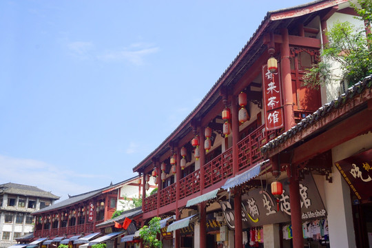 中式建筑 茶楼茶馆