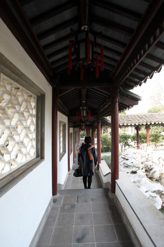 南京 瞻园 长廊 中国建筑
