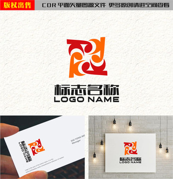 KX旋轉XK標志音符logo